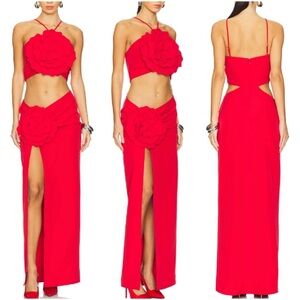 Lovers and Friends Artemis Gown in Red